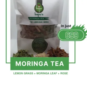 bapu's moringa tea (slim tea) | lemon grass + moringa leaf + dry rose | best for weight loss | working women | permote healthy hair & nail | improve digestion | reduce risk of anemia | rich in antioxidants | qehwa |